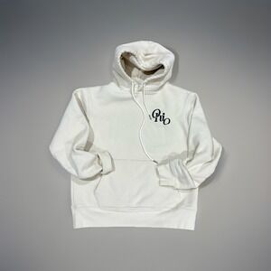 Embroidery Ohio Logo where im from ohio Ivory Hoodie Size Medium